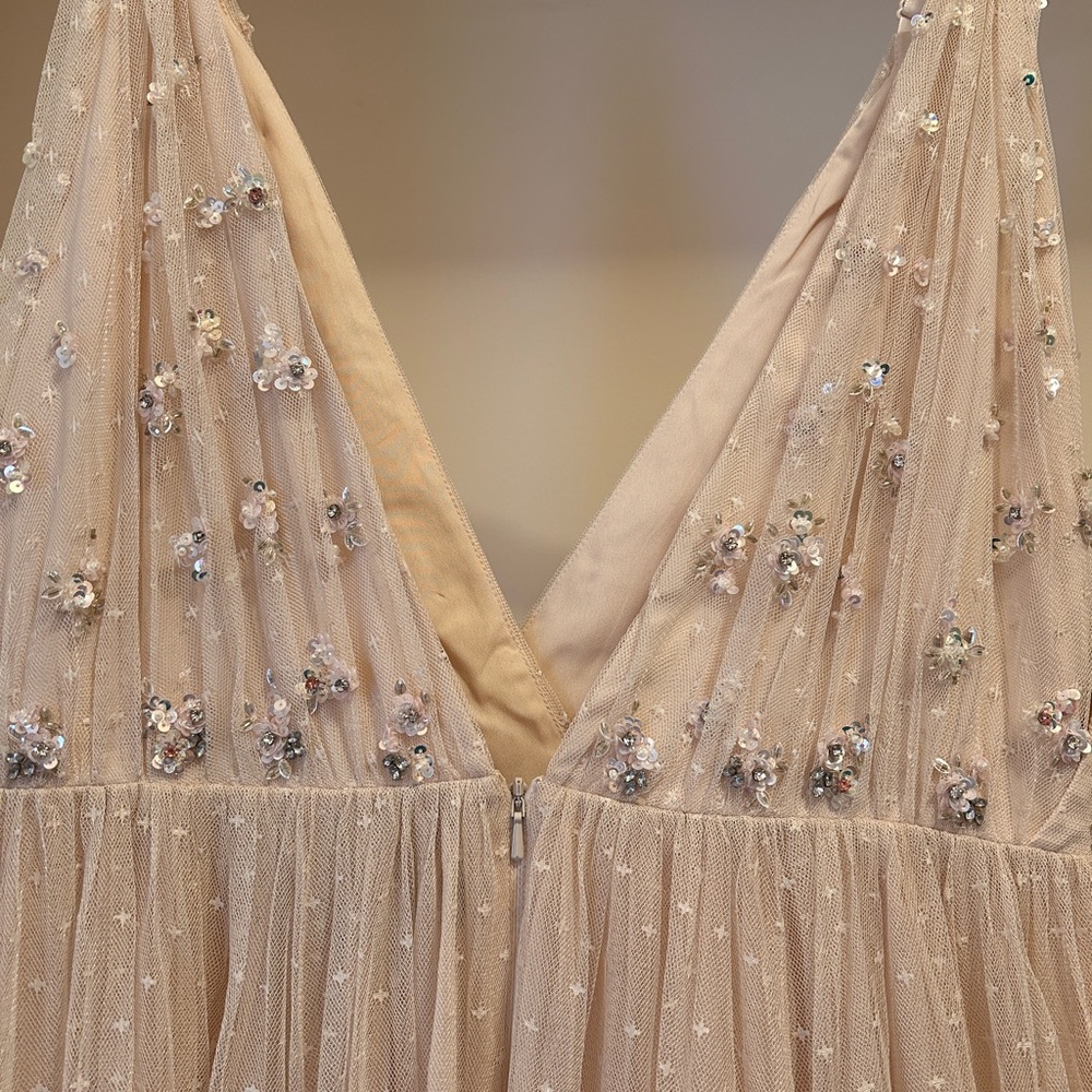 Needle & Thread “Neve” Blush Embellished Gown - Picture 4 of 14